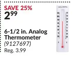 Princess Auto 6-1/2 in. Analog Thermometer offer