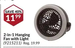 Princess Auto 2-in-1 Hanging Fan with Light offer
