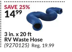 Princess Auto 3 in. x 20 ft RV Waste Hose offer