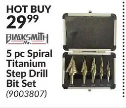 Princess Auto 5 pc Spiral Titanium Step Drill Bit Set offer