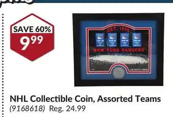 Princess Auto NHL Collectible Coin, Assorted Teams offer