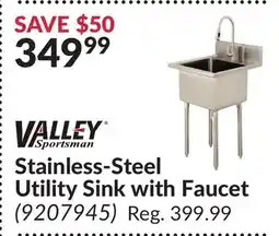 Princess Auto Stainless-Steel Utility Sink with Faucet offer