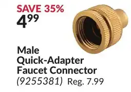 Princess Auto Male Quick-Adapter Faucet Connector offer