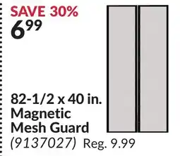 Princess Auto 82-1/2 x 40 in. Magnetic Mesh Guard offer