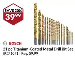 Princess Auto 21 pc Titanium-Coated Metal Drill Bit Set offer