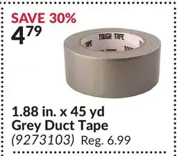 Princess Auto 1.88 in. x 45 yd Grey Duct Tape offer