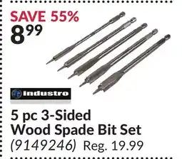 Princess Auto 5 pc 3-Sided Wood Spade Bit Set offer