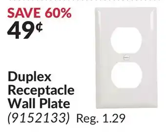 Princess Auto Duplex Receptacle Wall Plate offer