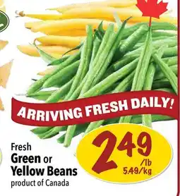 Farm Boy Fresh Green or Yellow Beans offer