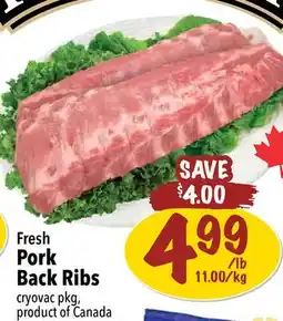 Farm Boy Fresh Pork Back Ribs offer