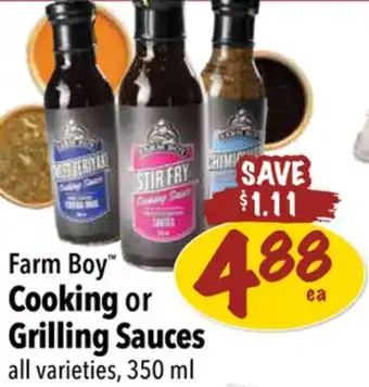 Farm Boy Farm Boy Cooking or Grilling Sauces offer