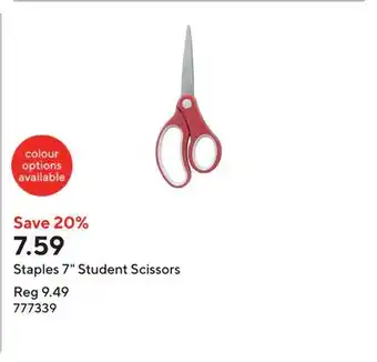 Staples Staples 7 Student Scissors offer