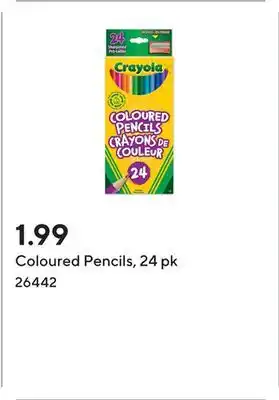 Staples Coloured Pencils, 24 pk offer