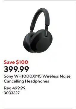 Staples Sony WH1000XM5 Wireless Noise Cancelling Headphones offer