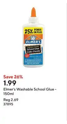 Staples Elmer's Washable School Glue - 150ml offer