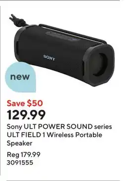 Staples Sony ULT POWER SOUND series ULT FIELD 1 Wireless Portable Speaker offer