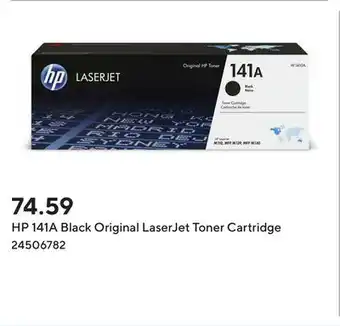 Staples HP 141A Black Original LaserJet Toner Cartridge offer