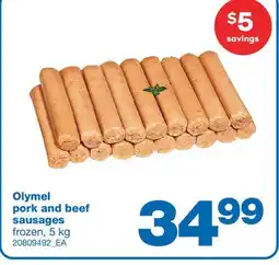 Wholesale Club PORK AND BEEF SAUSAGES, 5 kg offer