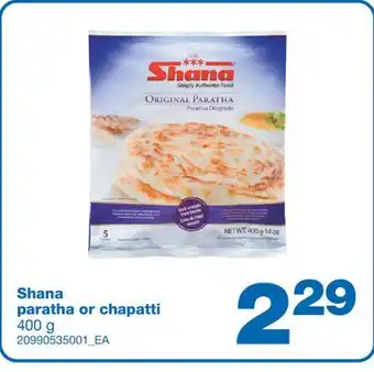 Wholesale Club PARATHA OR CHAPATTI, 400 G offer