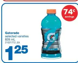 Wholesale Club GATORADE, 828 ML offer