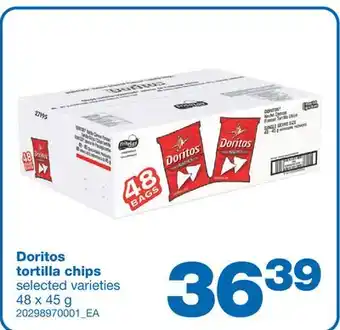 Wholesale Club TORTILLA CHIPS, 48 x 45 g offer