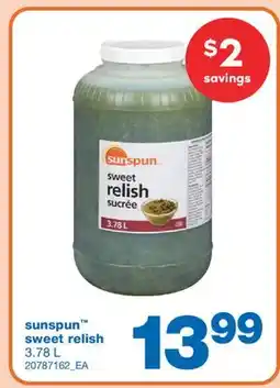 Wholesale Club SWEET RELISH, 3.78 L offer