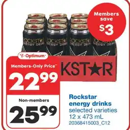 Wholesale Club ENERGY DRINKS, 12 X 473 ML offer
