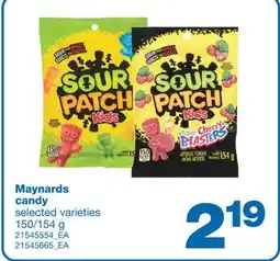 Wholesale Club MAYNARDS CANDY, 150/154 g offer