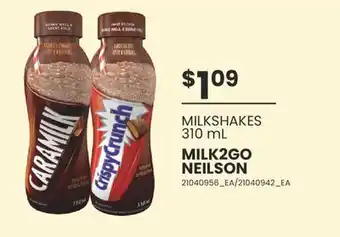 Wholesale Club MILKSHAKES, 310 ML offer