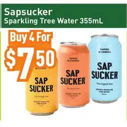 Healthy Planet Sapsucker Sparkling Tree Water offer
