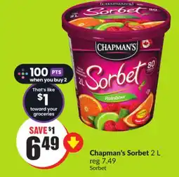FreshCo Chapman's Sorbet 2 L offer