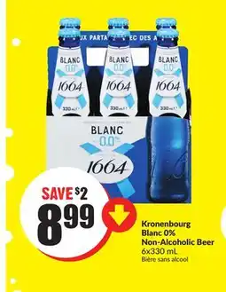 FreshCo Kronenbourg Blanc 0% Non Alcoholic Beer 6x330 mL offer
