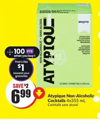 FreshCo Atypique Non-Alcoholic Cocktails 4x355 ml offer