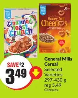 FreshCo General Mills Cereal Selected Varieties 297-430g offer