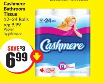 FreshCo Cashmere Bathroom Tissue 12=24 Rolls offer