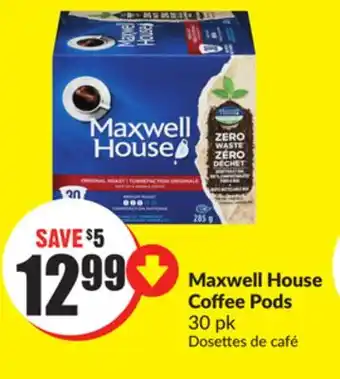 FreshCo Maxwell House Coffee Pods offer