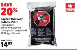 Home Hardware Asphalt Driveway Pothole Patch offer