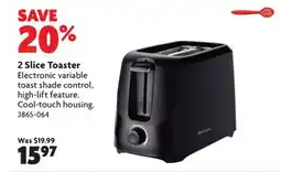 Home Hardware 2 Slice Toaster offer