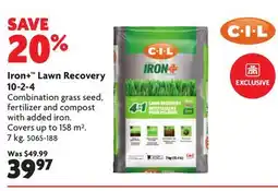 Home Hardware Iron+ Lawn Recovery 10-2-4 offer
