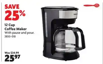 Home Hardware 12 Cup Coffee Maker offer