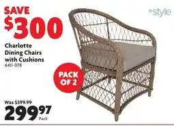 Home Hardware Charlotte Dining Chairs with Cushions offer