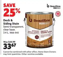Home Hardware Deck & Siding Stain offer