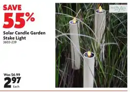 Home Hardware Solar Candle Garden Stake Light offer