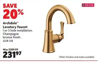 Home Hardware Archdale Lavatory Faucet offer