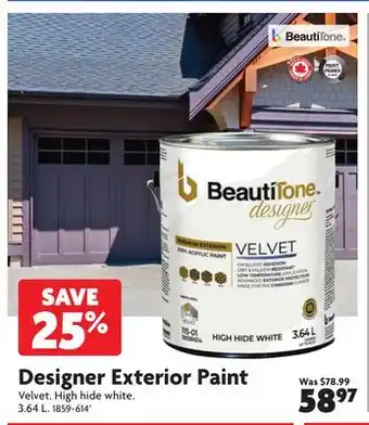Home Hardware Designer Exterior Paint offer