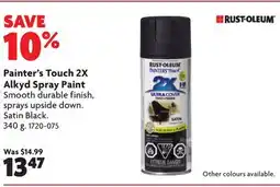 Home Hardware Painter's Touch 2X Alkyd Spray Paint offer