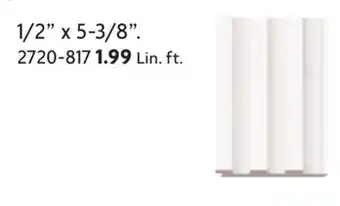 Home Hardware 1/2 x 5-3/8 Slat Wall panels offer