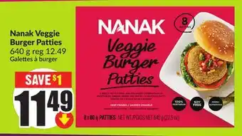 Chalo FreshCo Nanak Veggie Burger Patties 640 g offer