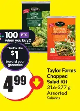 Chalo FreshCo Taylor Farms Chopped Salad Kit 316-377 g Assorted offer