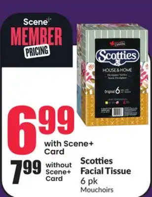 Chalo FreshCo Scotties Facial Tissue 6 pk offer